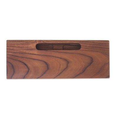 Alternate image for Handcrafted Teak Wood Phone Speaker from Thailand Teak Symphony
