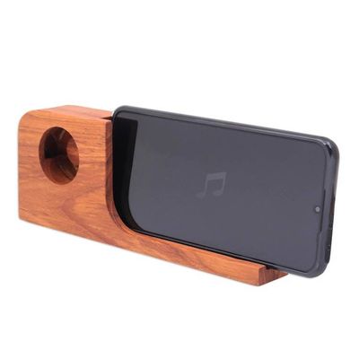 Alternate image for Hand Crafted Wood Smartphone Speaker Cool Sound