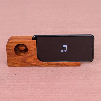 Alternate image for Hand Crafted Wood Smartphone Speaker Cool Sound
