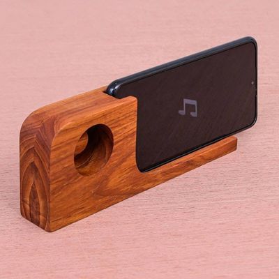 Alternate image for Hand Crafted Wood Smartphone Speaker Cool Sound