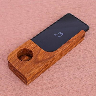 Alternate image for Hand Crafted Wood Smartphone Speaker Cool Sound