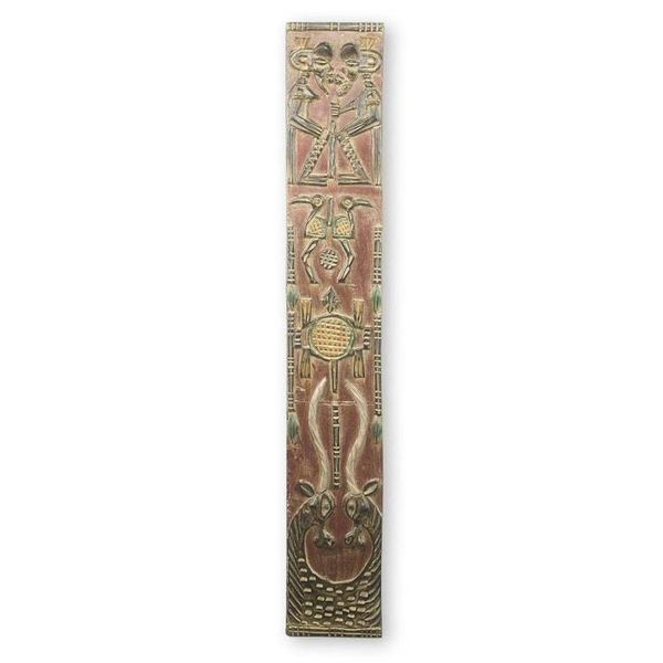 Alternate image for Wall Relief Panel with Animal Motifs by African Artisan Bambara Dogon Board
