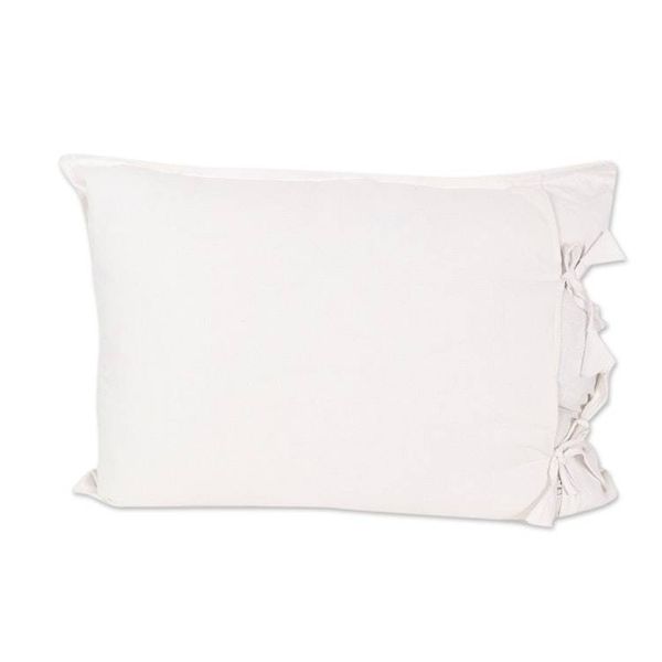 Alternate image for 3-piece Set Embroidery Cotton Queen Duvet Cover Pillow Shams Kashmir White