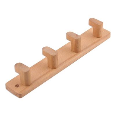 Alternate image for Minimalist Handcrafted Steam Beech Wood Coat Rack from India Sylvan Aesthetics