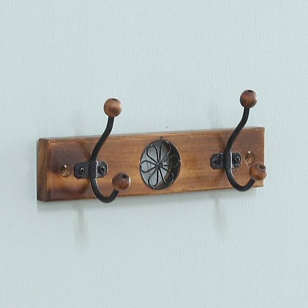 Alternate image for Floral Jali-Style Openwork Beech Wood and Iron Coat Rack Floral Majesty
