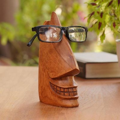 Alternate image for Hand Crafted Jempinis Wood Eyeglass Holder Make a Spectacle