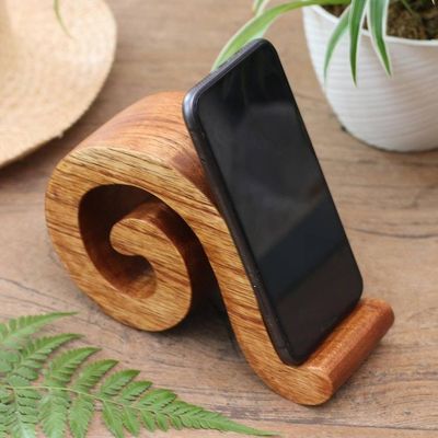 Alternate image for Music-Themed Wood Phone Stand from Bali Mood Music