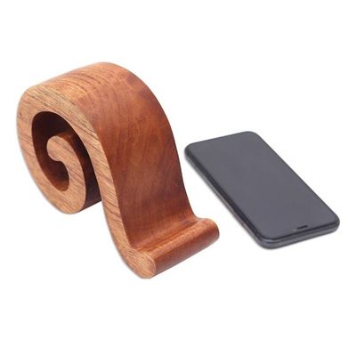 Alternate image for Music-Themed Wood Phone Stand from Bali Mood Music