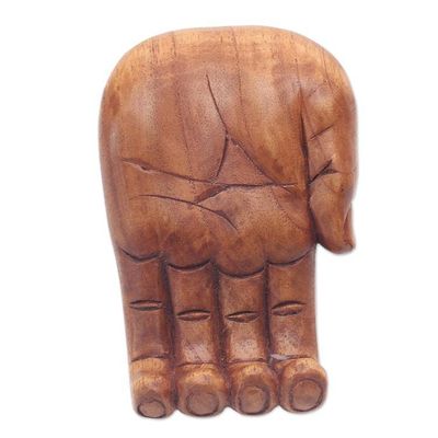 Alternate image for Hand Carved Jempinis Wood Phone Stand Take My Hand