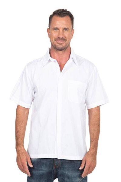 Alternate image for Mens White Embroidered Cotton Shirt White Barong