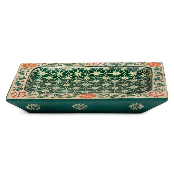 Alternate image for Fair Trade Clover-Themed Green Pule Wood Catchall from Java True Clover