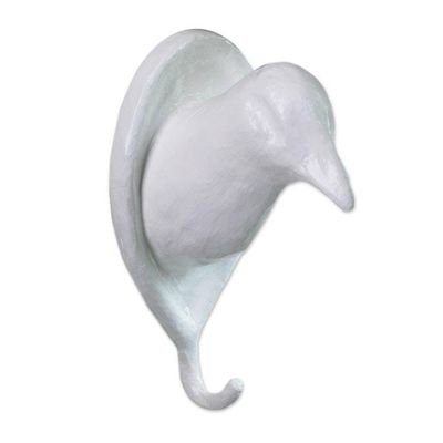 Alternate image for Artisan Crafted Bird Wall Hook Birdy