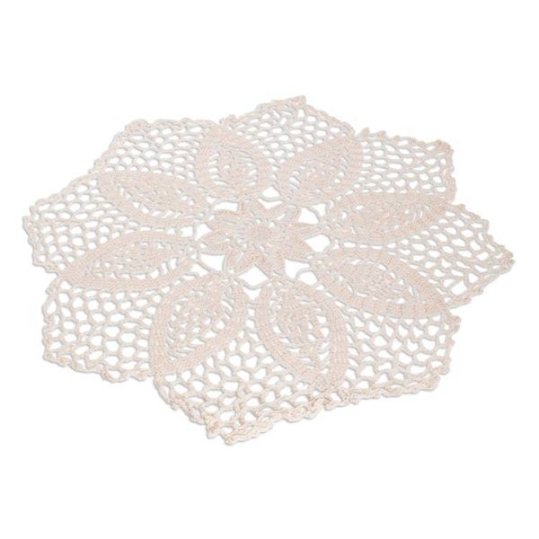 Alternate image for Ivory Hand-Crocheted Table Accent Floral Star