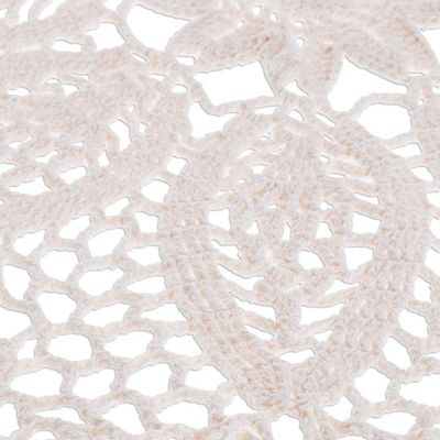 Alternate image for Ivory Hand-Crocheted Table Accent Floral Star