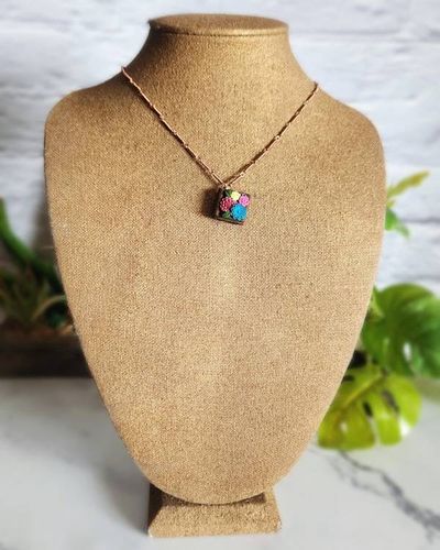 Alternate image for Flower Book Copper Necklace