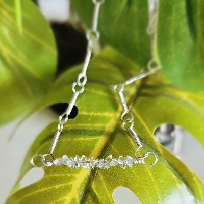 Alternate image for Herkimer Diamond Sterling Silver Choker Necklace