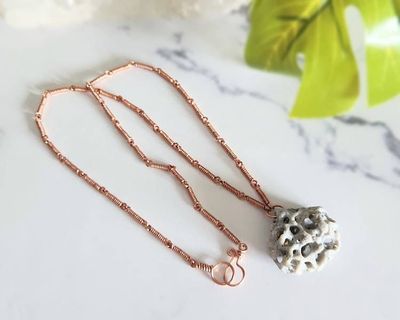 Alternate image for Natural Holey Stone Copper Necklace