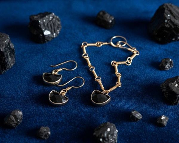 Alternate image for Black Onyx Gold-Colored Sterling Silver Jewelry Set