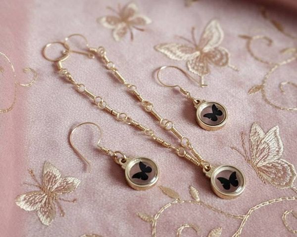 Alternate image for Butterfly Jewelry Set