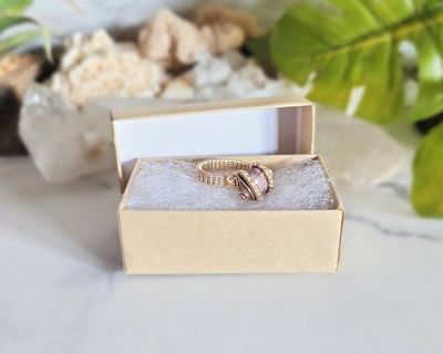 Alternate image for Rhodonite and Gold-Colored Sterling Silver Ring
