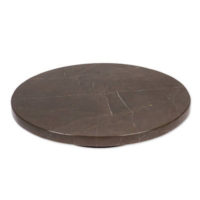 Alternate image for Hand-Carved Minimalist Dark Grey Marble Rotating Centerpiece Metropolitan Banquet