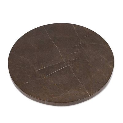 Alternate image for Hand-Carved Minimalist Dark Grey Marble Rotating Centerpiece Metropolitan Banquet