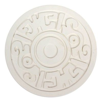 Alternate image for Pre-Hispanic Theme Resin Trivets Pair Ancient Flower