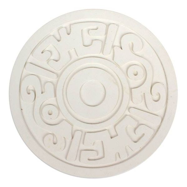 Alternate image for Pre-Hispanic Theme Resin Trivets Pair Ancient Flower