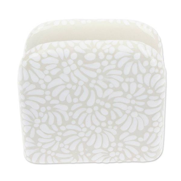 Alternate image for Handcrafted Floral Beige and Ivory Ceramic Napkin Holder Paradisiac Spring