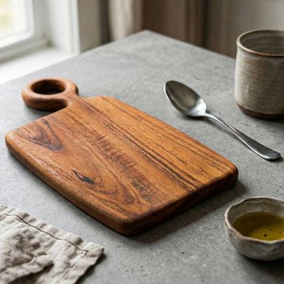 Alternate image for Hand-Carved Wood Board for Cooking and Serving Snacks Cooking and Snacking