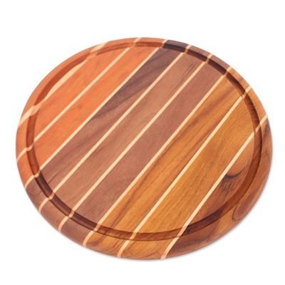 Alternate image for Striped Reclaimed Wood Board for Cooking and Charcuterie Zesty Moments