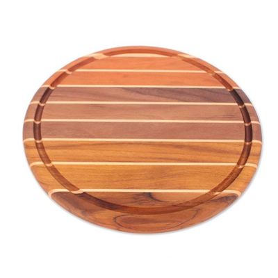 Alternate image for Striped Reclaimed Wood Board for Cooking and Charcuterie Zesty Moments