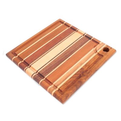 Alternate image for Square Reclaimed Wood Board for Cooking and Charcuterie Delectable Moments