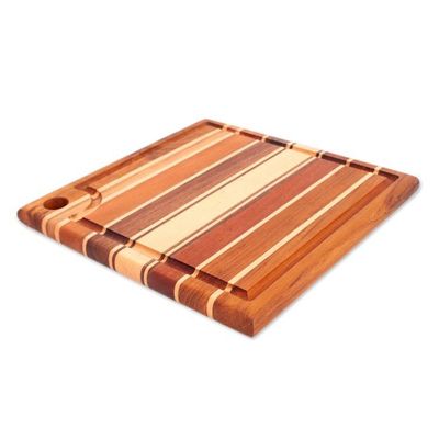 Alternate image for Square Reclaimed Wood Board for Cooking and Charcuterie Delectable Moments