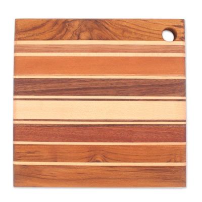 Alternate image for Square Reclaimed Wood Board for Cooking and Charcuterie Delectable Moments
