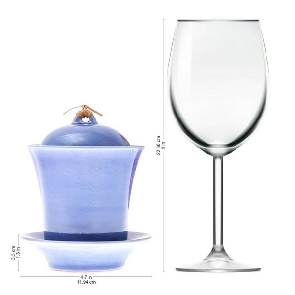 Alternate image for Handcrafted Blue Ceramic Soup Cup Set with Lid and Saucer Cup of Comfort in Blue