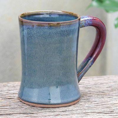 Alternate image for Thai Blue and Red Ceramic Mug Refreshed