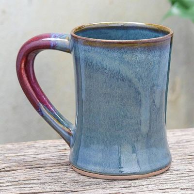 Alternate image for Thai Blue and Red Ceramic Mug Refreshed