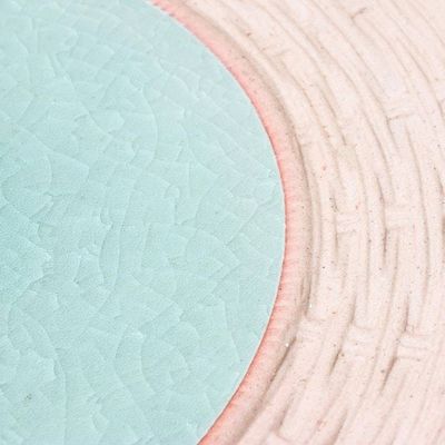 Alternate image for Celadon Ceramic Plates in Green from Thailand Pair Country Meal