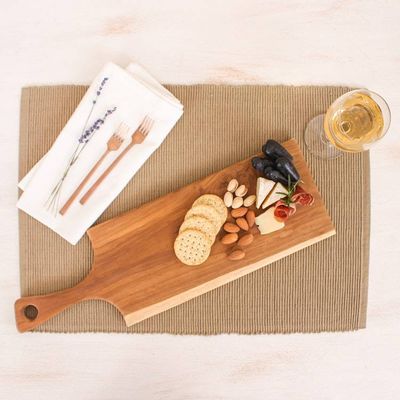Alternate image for Rectangular Teak Wood Cutting Board from Thailand Beautiful Meal