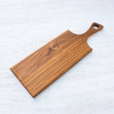 Alternate image for Rectangular Teak Wood Cutting Board from Thailand Beautiful Meal