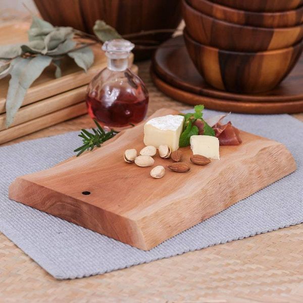 Alternate image for Hand-Carved Sturdy Longan Wood Cutting Board from Thailand Strong Flavors