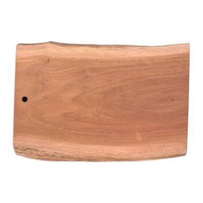 Alternate image for Hand-Carved Sturdy Longan Wood Cutting Board from Thailand Strong Flavors