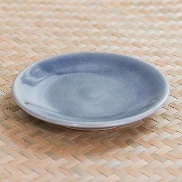 Alternate image for Celadon Ceramic Small Plate Just a Taste in Blue