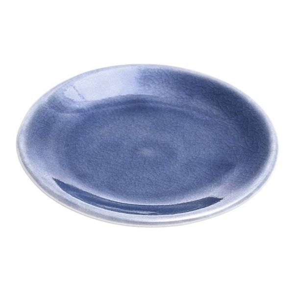 Alternate image for Celadon Ceramic Small Plate Just a Taste in Blue