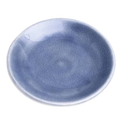 Alternate image for Celadon Ceramic Small Plate Just a Taste in Blue
