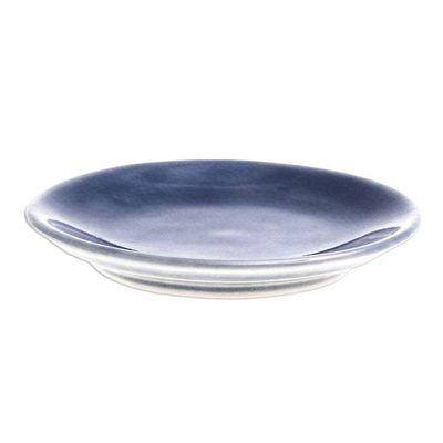 Alternate image for Celadon Ceramic Small Plate Just a Taste in Blue