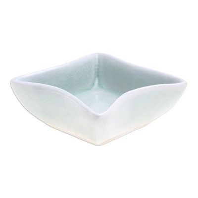 Alternate image for Small Handcrafted Green Celadon Bowl Thai Kitchen in Green