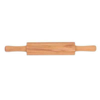 Alternate image for Hand-Carved Teakwood Rolling Pin with Natural Grain Cooking Ally