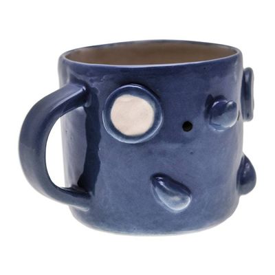 Alternate image for Handcrafted Glazed Ceramic Elephant Mug from Thailand Elephant Morning